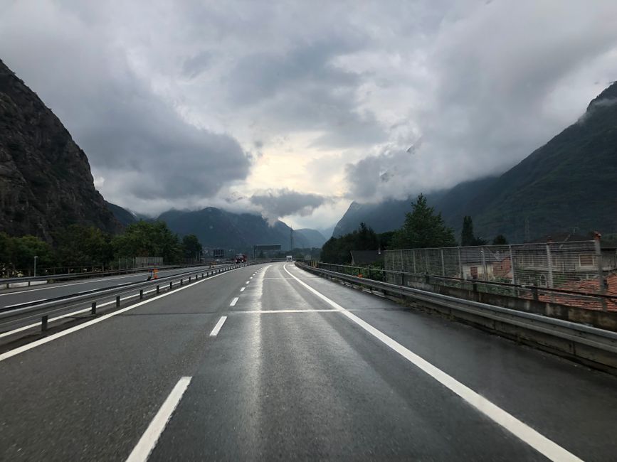 Richtung Aosta