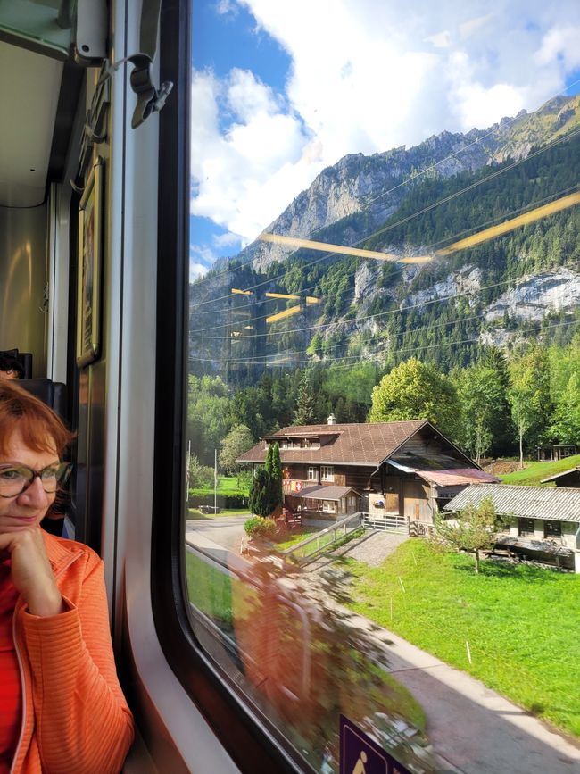 Happy Train riding in Switzerland