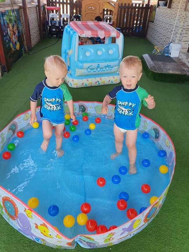 Pool party at daycare
