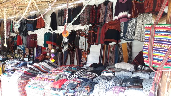 Typischer Verkaufsstand Cuscos