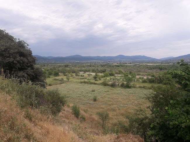 view over the plain north of Mzcheta