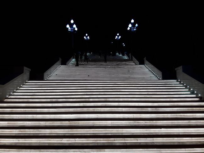 illuminated steps