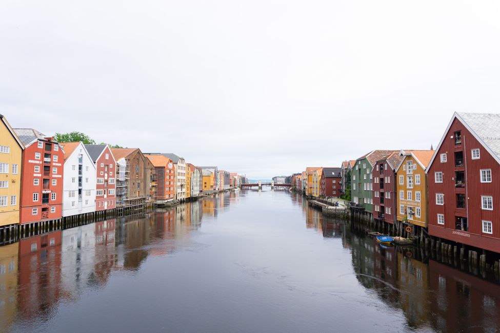 Colorful houses of Trondheim