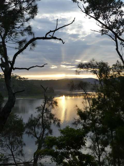 Sonnenuntergang im Meroo National Park