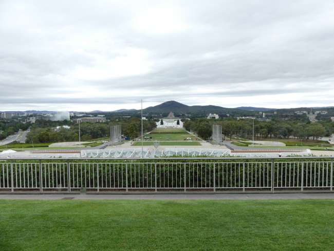 View from the roof of Parliament House