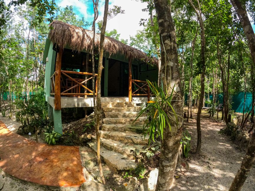 Tag 285 - Unterkunftswechsel in Jungle-Hütte @ Cozumel