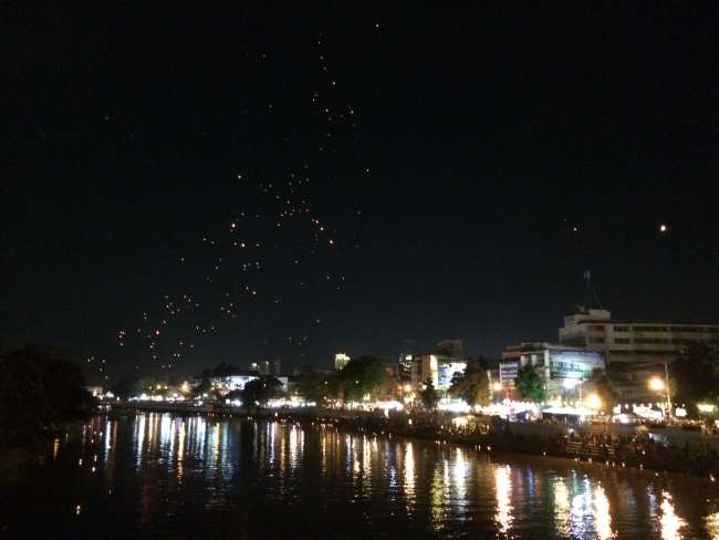 Festival of Lights on full moon in Chiang Mai