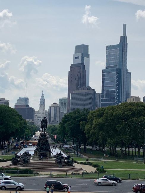 View of Philadelphia from the Rocky Steps