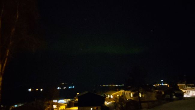 the first sighting of the Northern Lights (best seen at high brightness)
