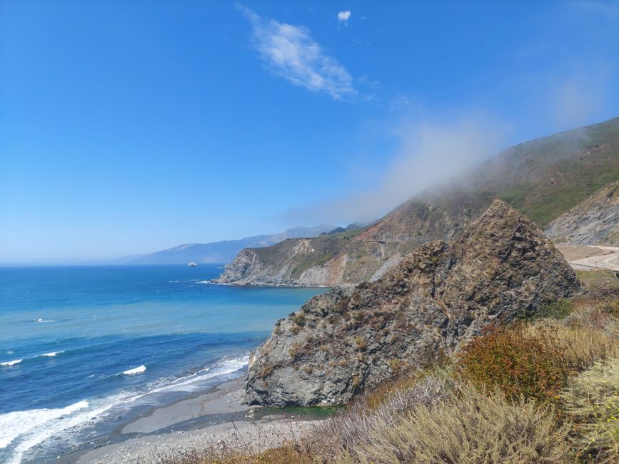 California's coast between SF and LA