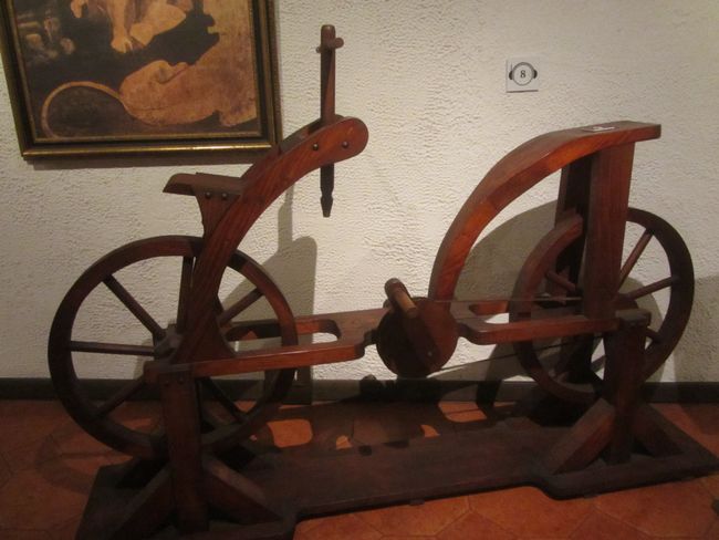 the bike which was probably invented by one of his students