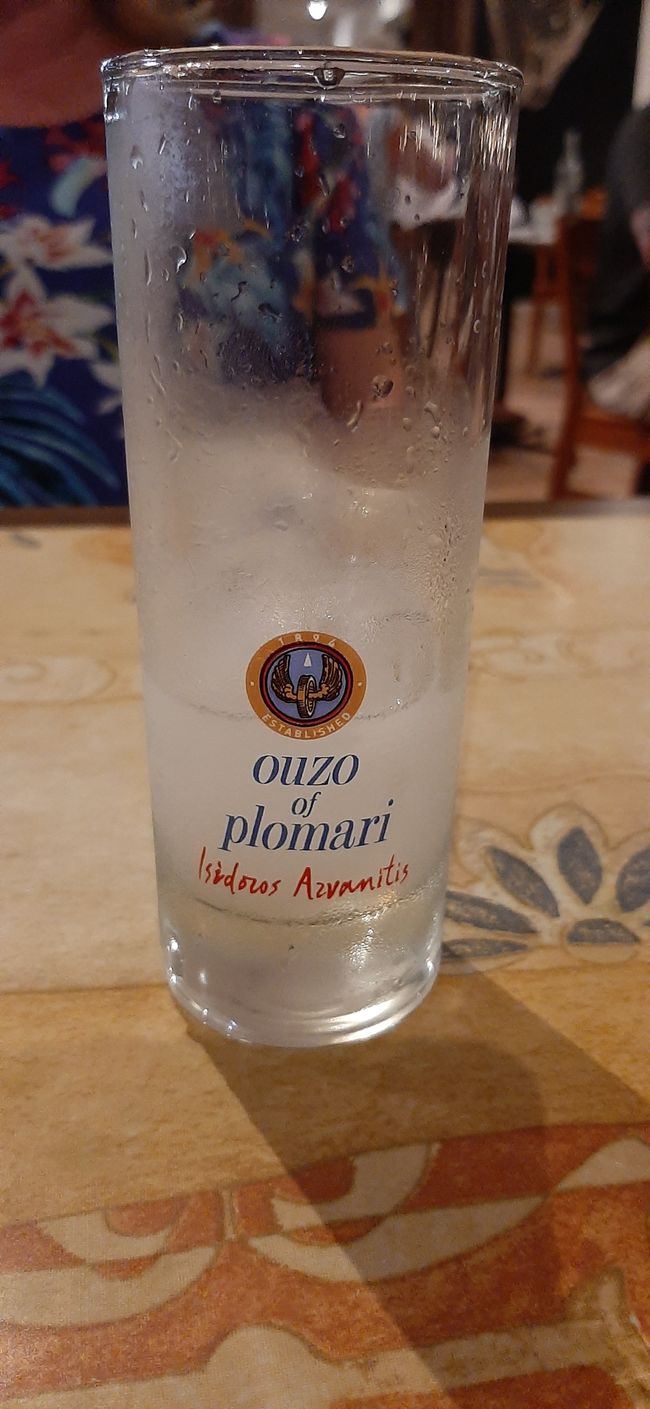 Ouzo at YaYa's Greek Restaurant