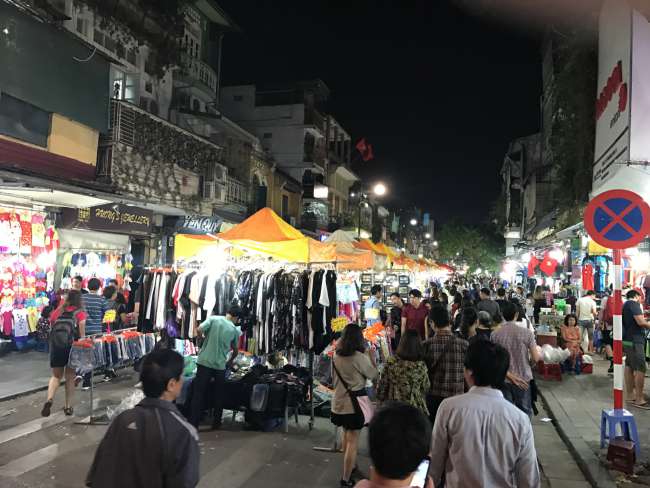 Night market in Hanoi