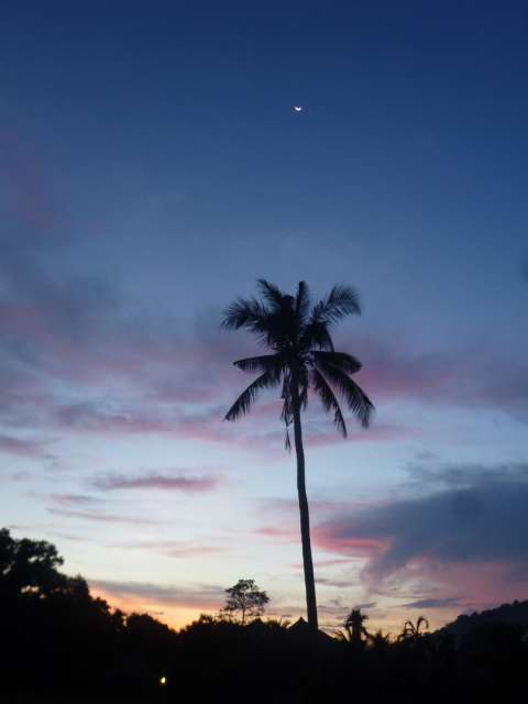 tropical sunset in Ao Nang