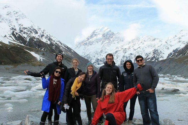 Mount Cook with last Stray bus