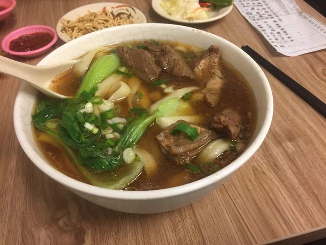 Beef noodles with shaved noodles
