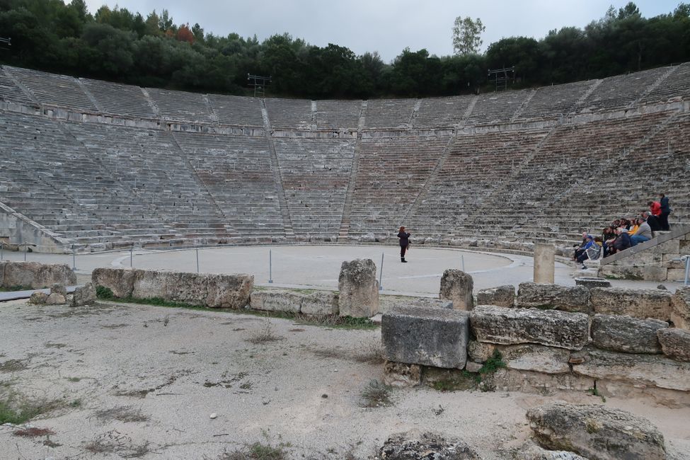 Theater von Epidauros, eines der am besten erhaltenen antiken Theater