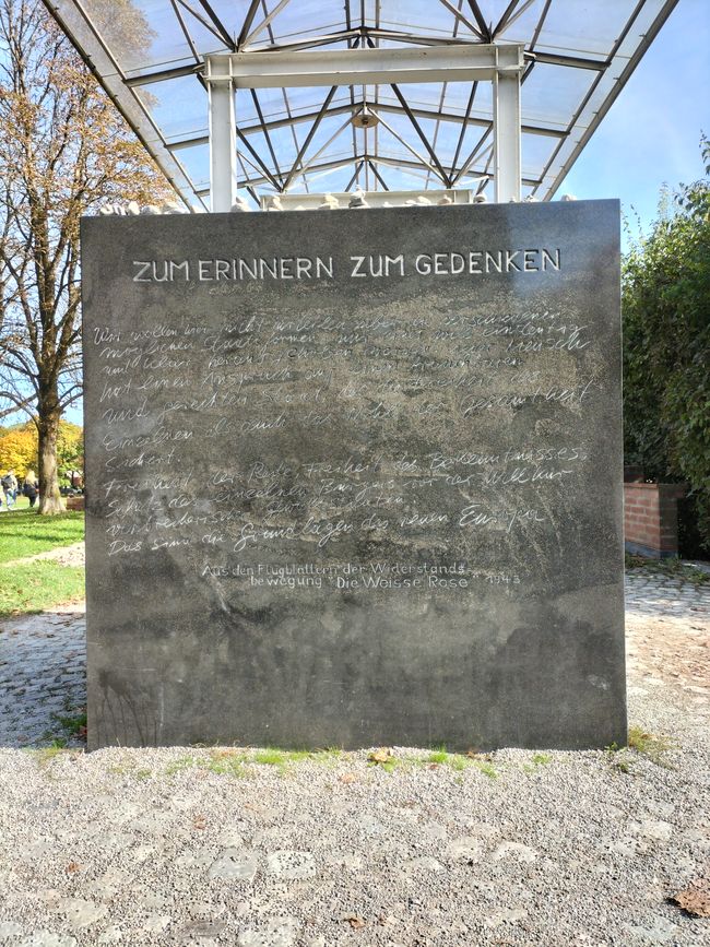 Memorial for the Resistance Fighters of the White Rose