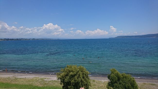 View of Lake Taupo.