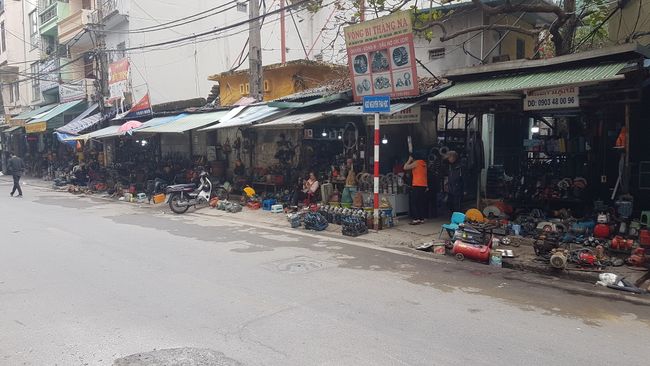 Die Straßen von Hanoi. 