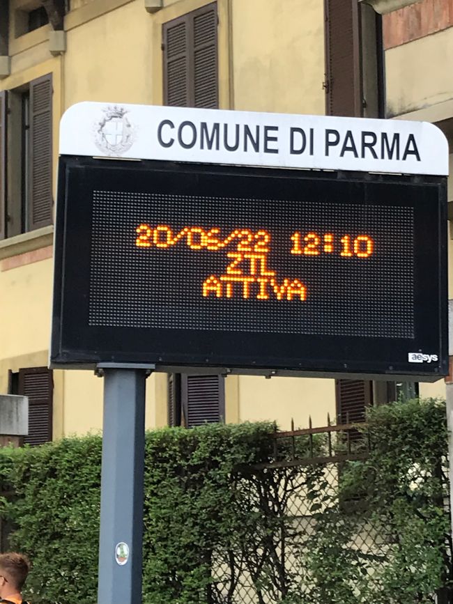 Angekommen in Parma