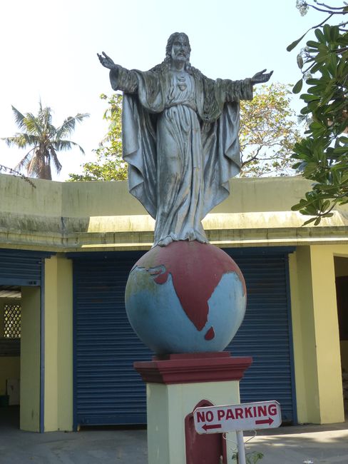 Church in Kochi, in the garden of the Bishop's House