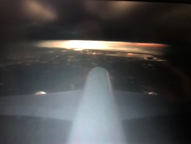 Sky camera at the plane- very first view of Sydney