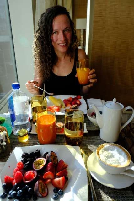 Frühstück vor dem Abflug: GRAND CANYON TIME