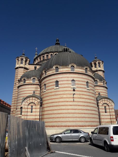 Orthodox Metropolitan Cathedral 'Sfânta Treime' from behind