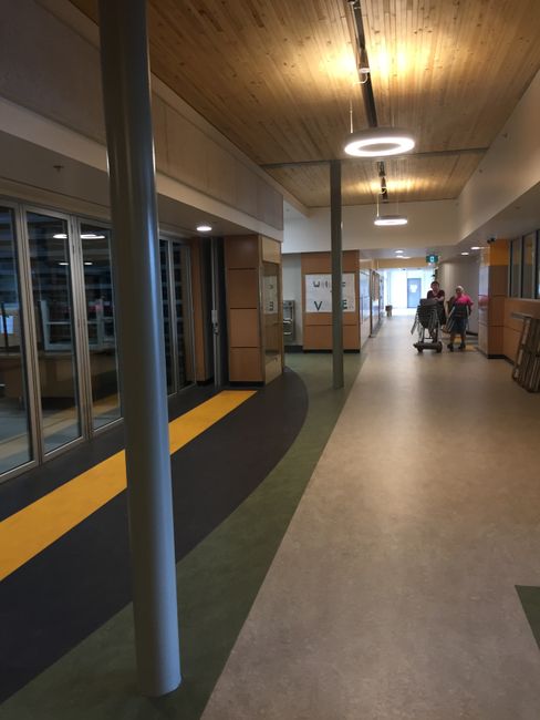 Hallway in the new wing