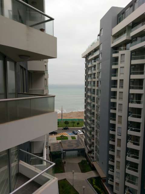 Blick vom Balkon unserer Wohnung