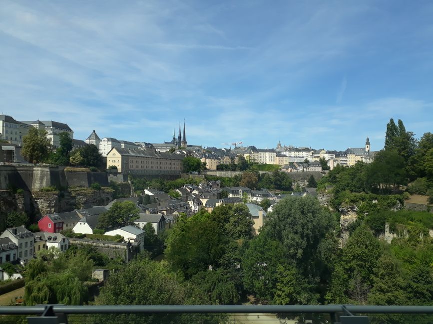 Luxembourg from the train.