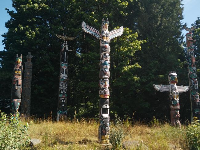 Totem poles, Stanley Park