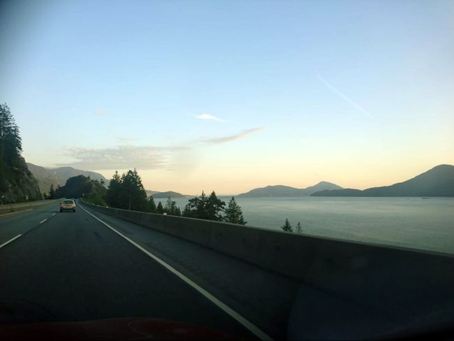 Sunset on the Sea to Sky Highway