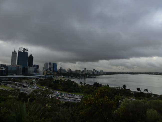 View of the city and the Swan River