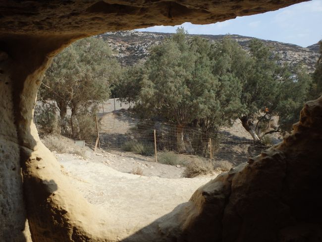 Blick aus einer der Höhlen