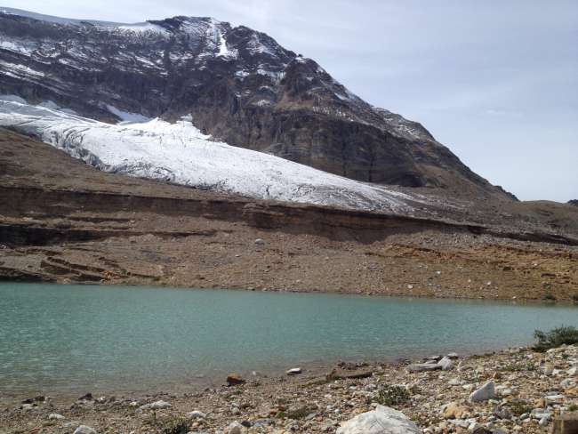 Glacier with glacial lake