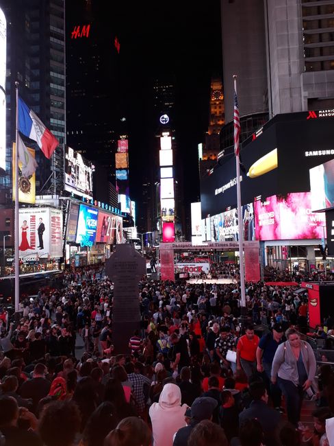 Times Square at 11 pm is a must.