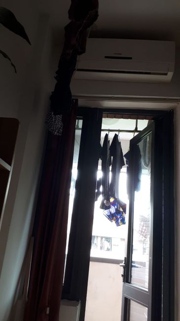 My laundry is finally hanging.