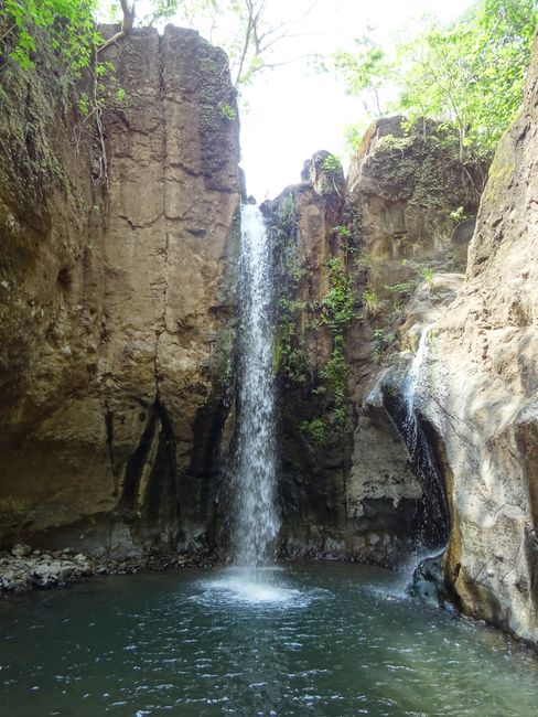 Waterfalls near El Tunco, El Salvador