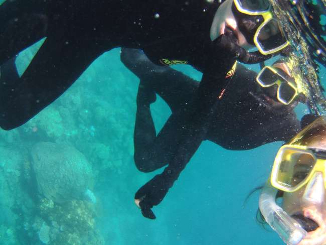 Unterwasser-Selfie