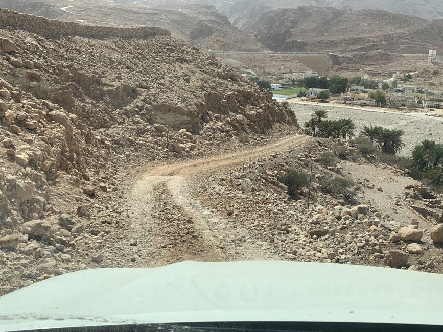 Zurück hinunter ins Wadi