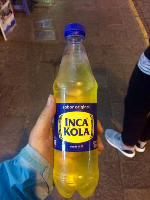 The disgustingly sweet Inca Cola