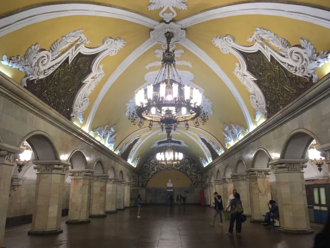 Komsomolskaya Metro Station, Moscow