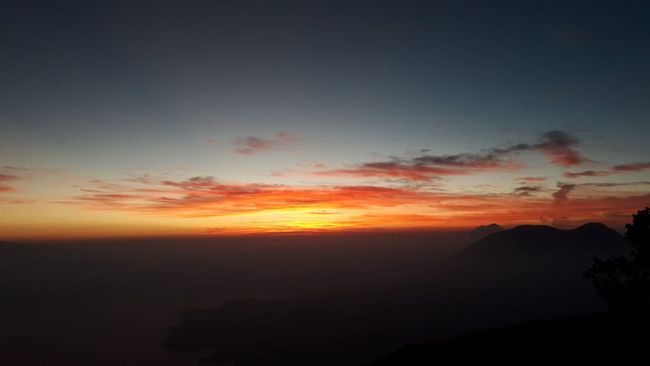 Sunrise from the volcano