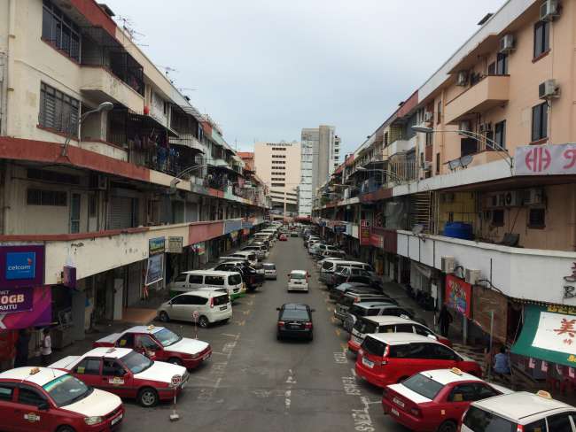 Typical street in Kota Kinabalu