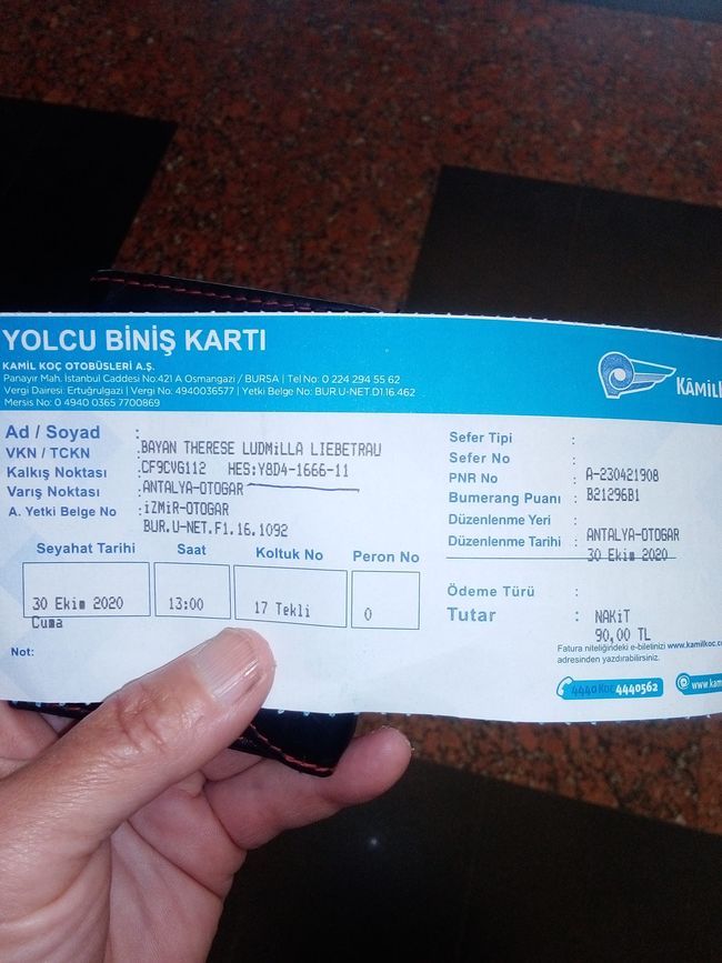 Ticket to Izmir