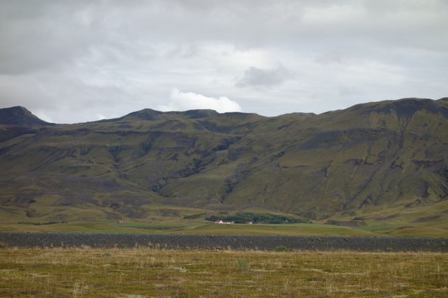 Foothills of the small volcano Eyjafjallajökull