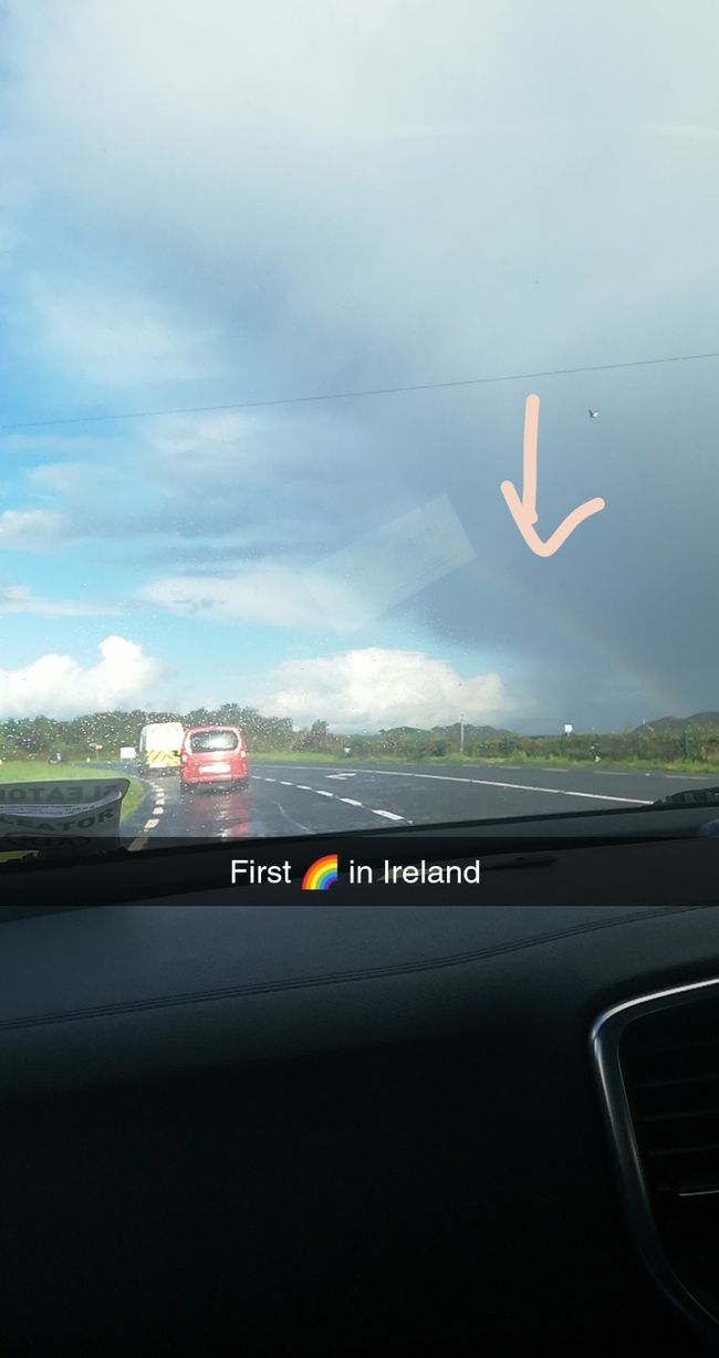 erster Regenbogen in Irland