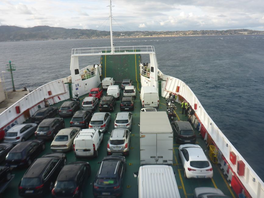 My bike is in the front right on the ferry